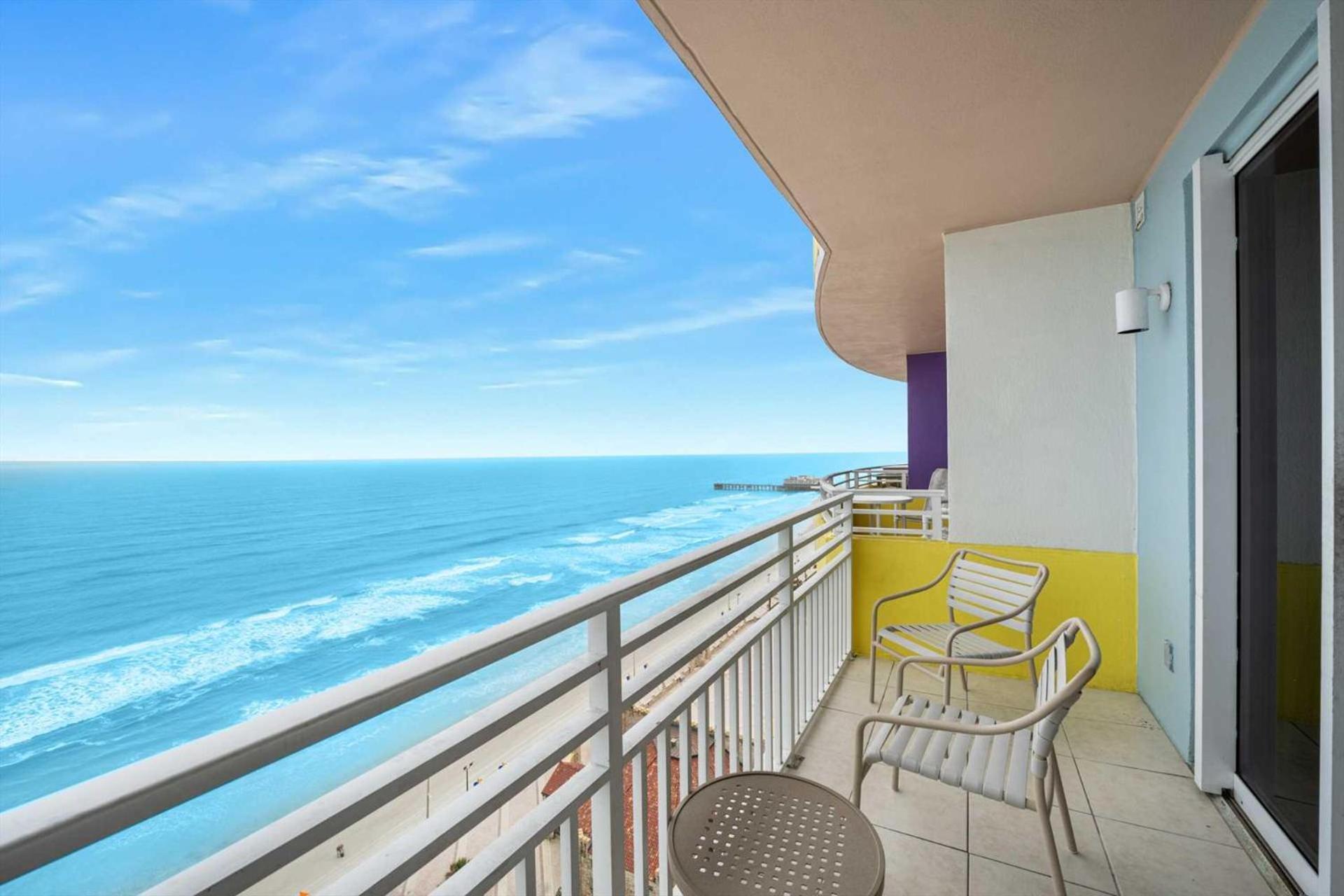 Luxury 16Th Floor 1 Bedroom Condo Direct Oceanfront Wyndham Ocean Walk Resort Daytona Beach | 1608 المظهر الخارجي الصورة