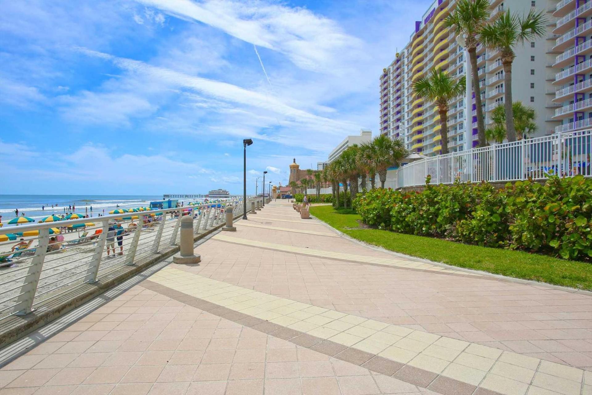 Luxury 16Th Floor 1 Bedroom Condo Direct Oceanfront Wyndham Ocean Walk Resort Daytona Beach | 1608 المظهر الخارجي الصورة